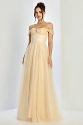 Adora 3244 Off-Shoulder Glitter Prom 2026 Dress