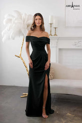 Abby Paris 96084 Off Shoulder High Slit Prom 2026 Dress