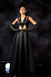 Abdo Aoude M07 Geometrical Cut-Out COUTURE Dress