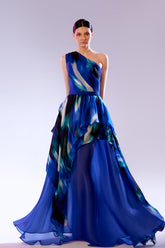 Abdo Aoude SS20 One-Shoulder Couture Dress