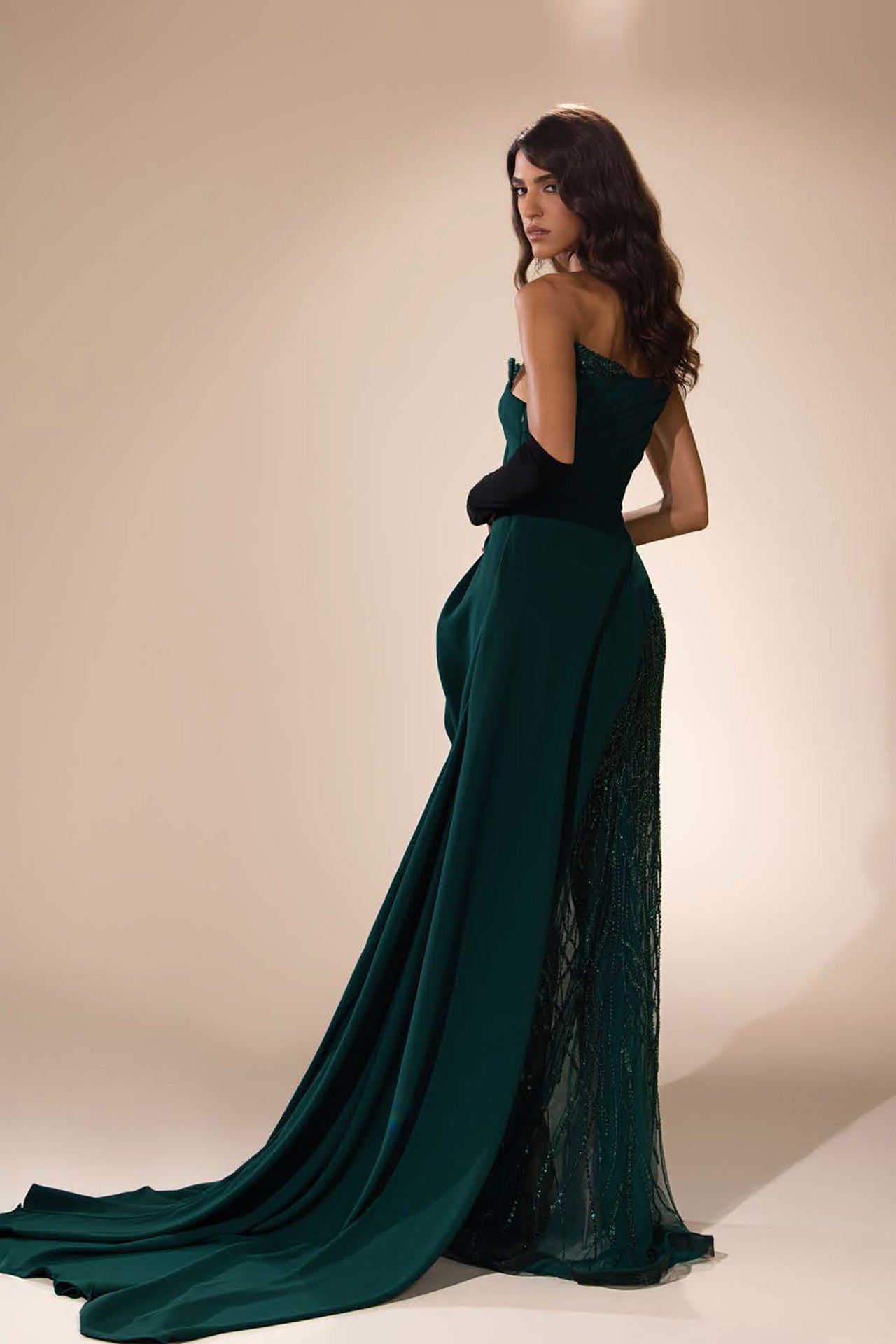 Abdo Aoude D18 Open Back Couture Dress Size 10 Only